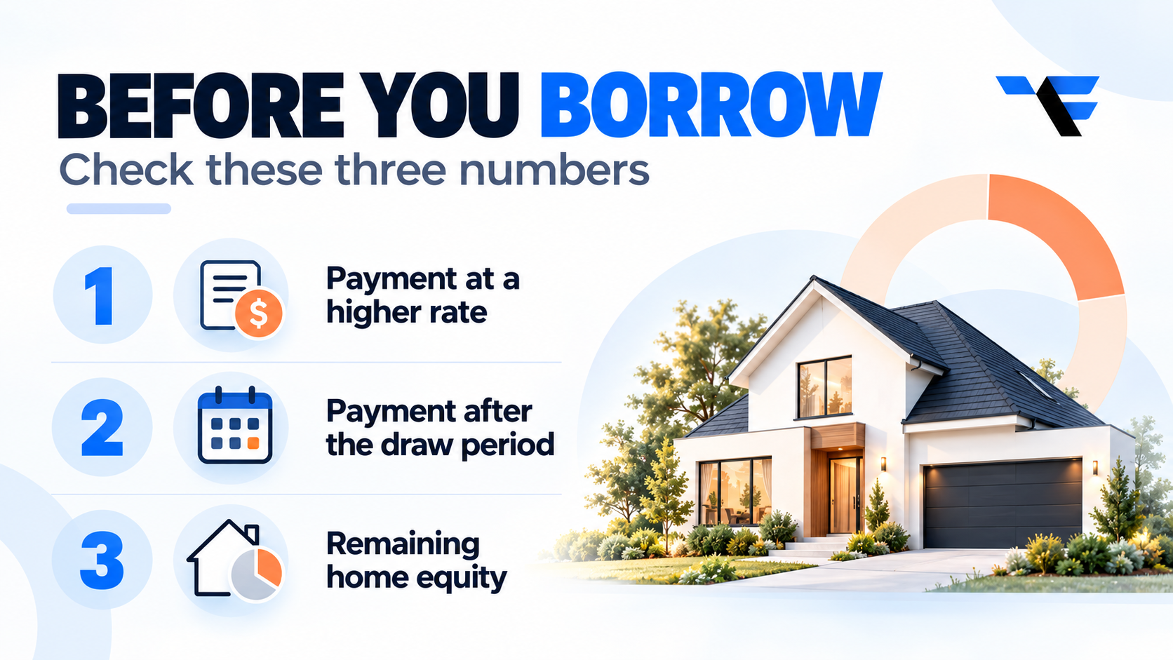 Three numbers to check before taking a HELOC: payment at a higher rate, payment after the draw period, and remaining home equity