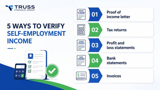 Five ways to verify self-employed income with tax returns, bank statements, and business records