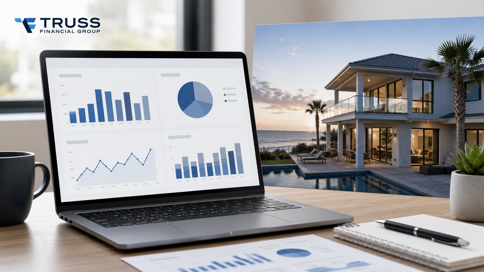 Investor reviewing short-term rental income data for a DSCR loan