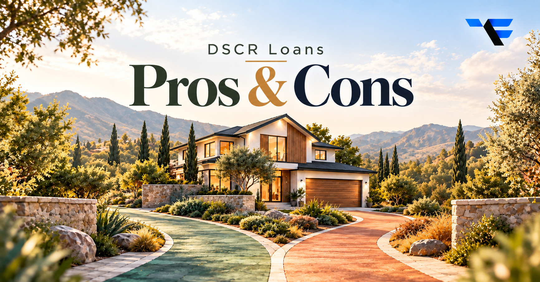 a beautiful home, showcasing DSCR Loan Pros and Cons