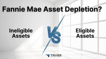 what are the eligible and ineligible assets in Fannie Mae Asset Depletion