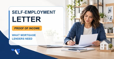Self-employed business owner preparing a verification letter for mortgage proof of income